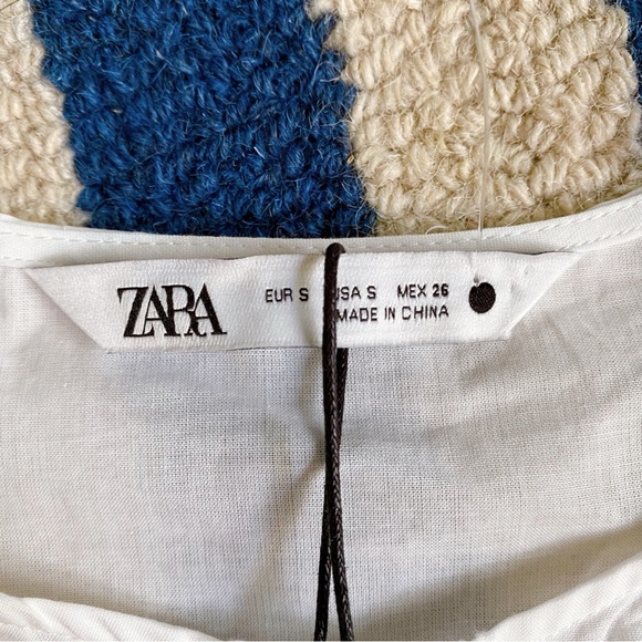 🐚 ZARA IVORY PRRFORATED THE MONA BLOUSE! - Picture 14 of 16